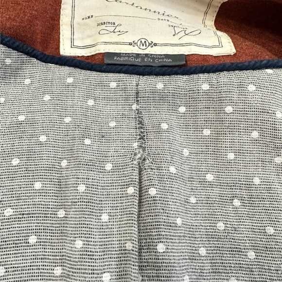 Anthropologie Cartonnier brand burnt orange blazer size M - Picture 12 of 12